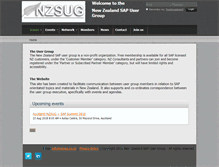 Tablet Screenshot of nzsug.co.nz